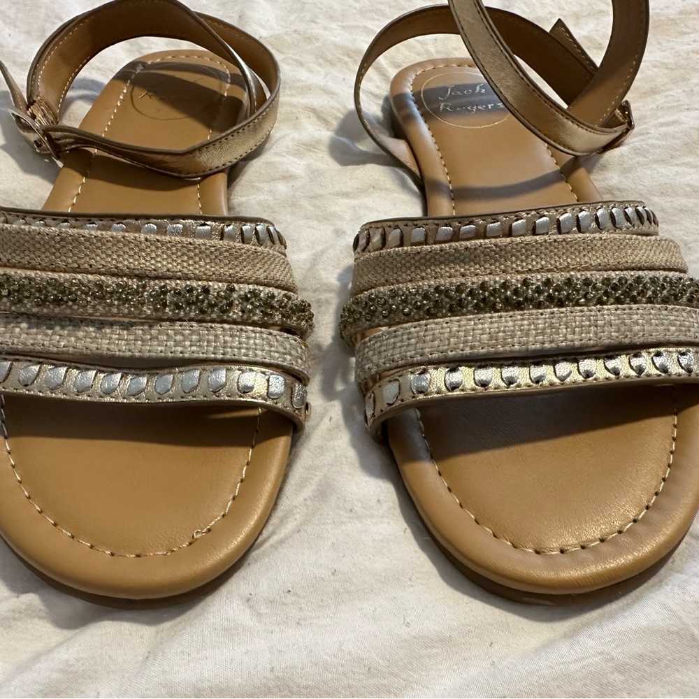Jack Rogers Women's Metallic Strappy Sandals